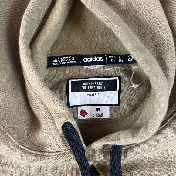 Adidas Louisville Cardinals Team Issued Fleece Hoodie Camo Men's XLT Pullover - Picture 4 of 10